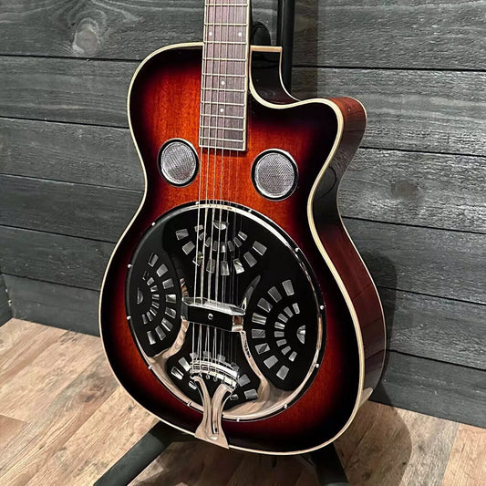 Danville RDL-70C Resonator Cutaway Acoustic Guitar Sunburst